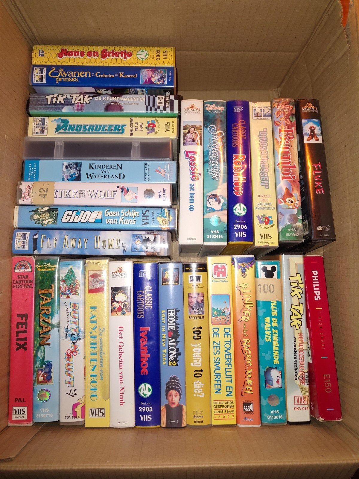 doos videocassettes, Cd's en Dvd's, Ophalen of Verzenden
