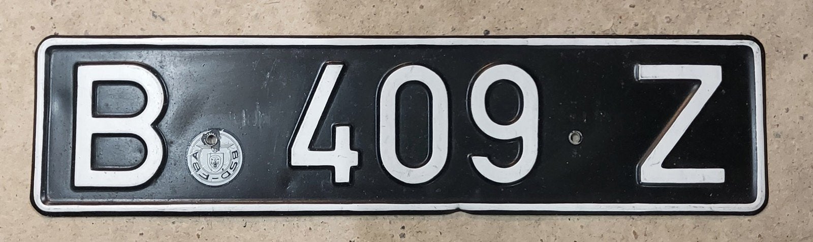 plaque immatriculation Forces Belge en Allemagne, Enlèvement ou Envoi