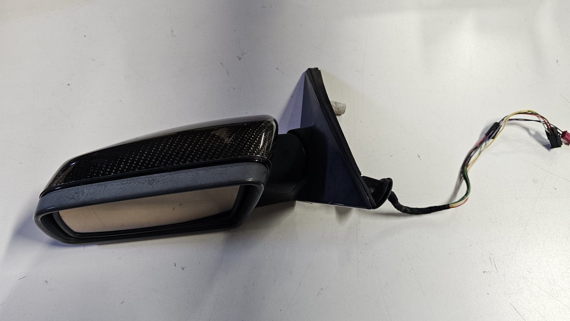 Spiegel set met carbon look spiegelkappen BMW 5 serie E60 E6, Auto-onderdelen, Gebruikt, -, Ophalen of Verzenden, -