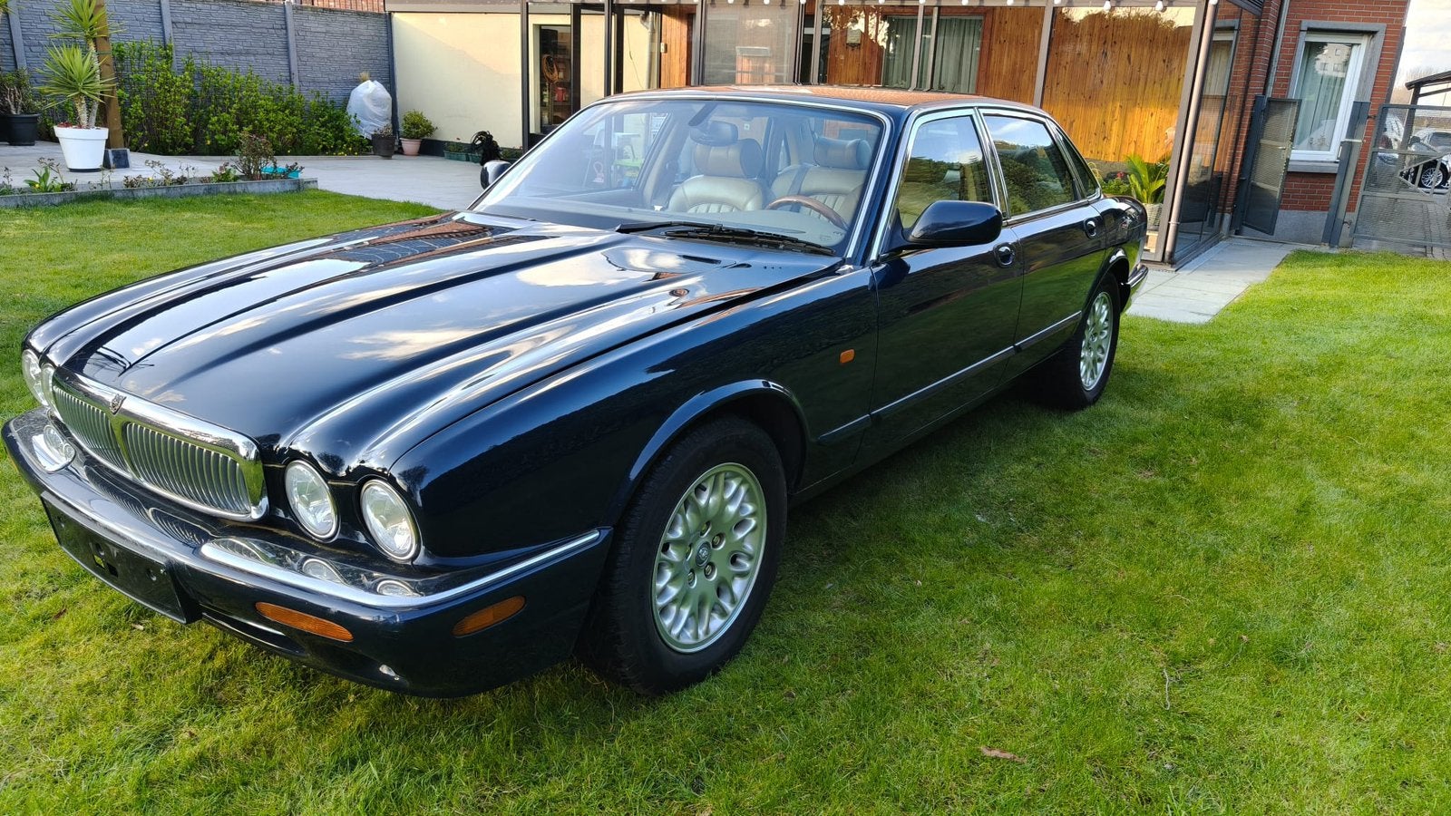Jaguar XJ8 3.2 V8 Automaat, Auto's, Jaguar, Beige, Blauw, Particulier, Euro 4