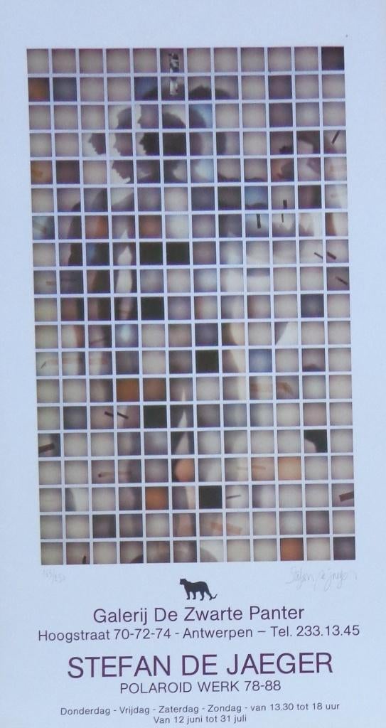 STEFAN DE JAEGER / AFFICHE / OFFSET / 68x37cm / PANTER / SIG, Enlèvement ou Envoi