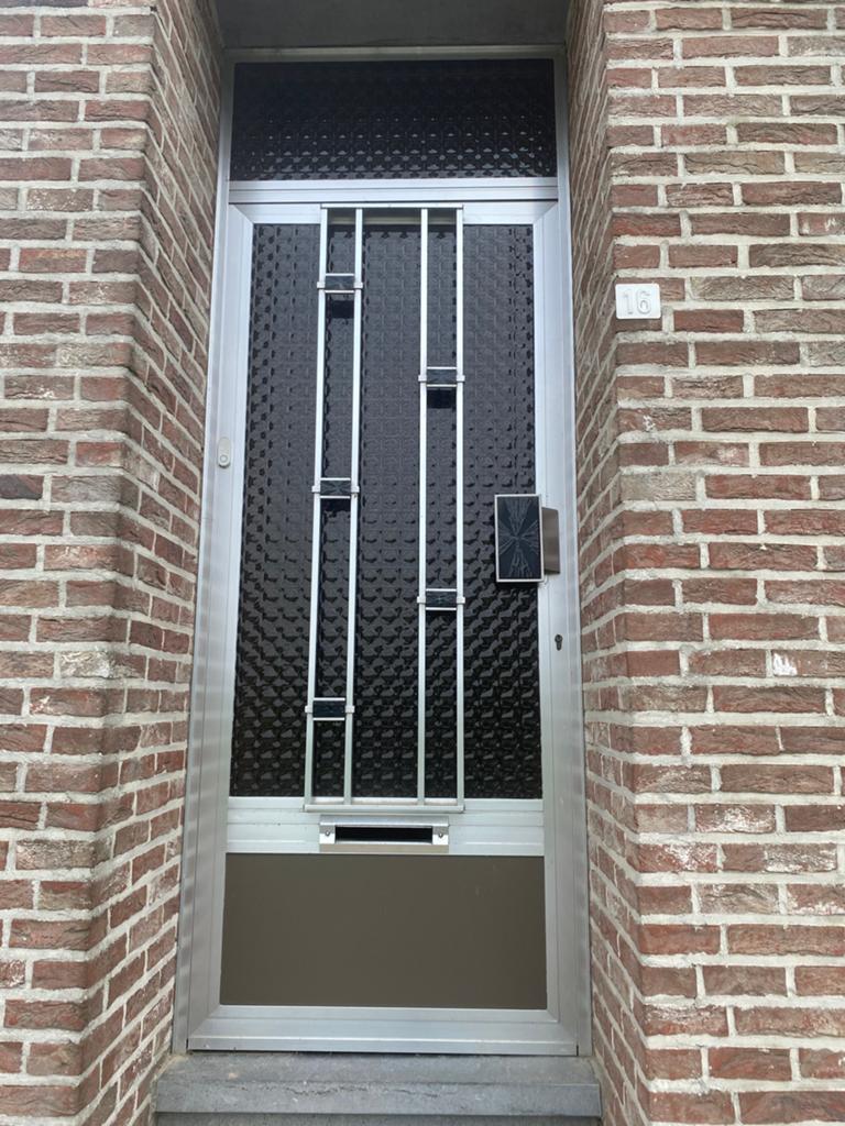 Voordeur in alu, Doe-het-zelf en Bouw, Deuren en Vliegenramen, Ophalen, Zo goed als nieuw