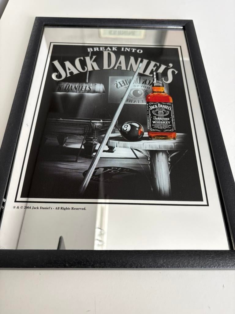 Cadre/miroir « JACK DANIEL’S » (32/22 cm), Enlèvement ou Envoi, Comme neuf