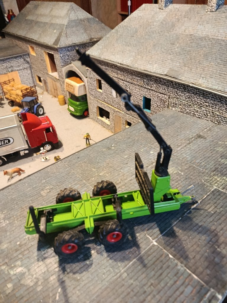 Remorque forestière Siku (Gratuite à l'achat de min 15€ ), Enlèvement ou Envoi, Utilisé, Tracteur et Agriculture, SIKU