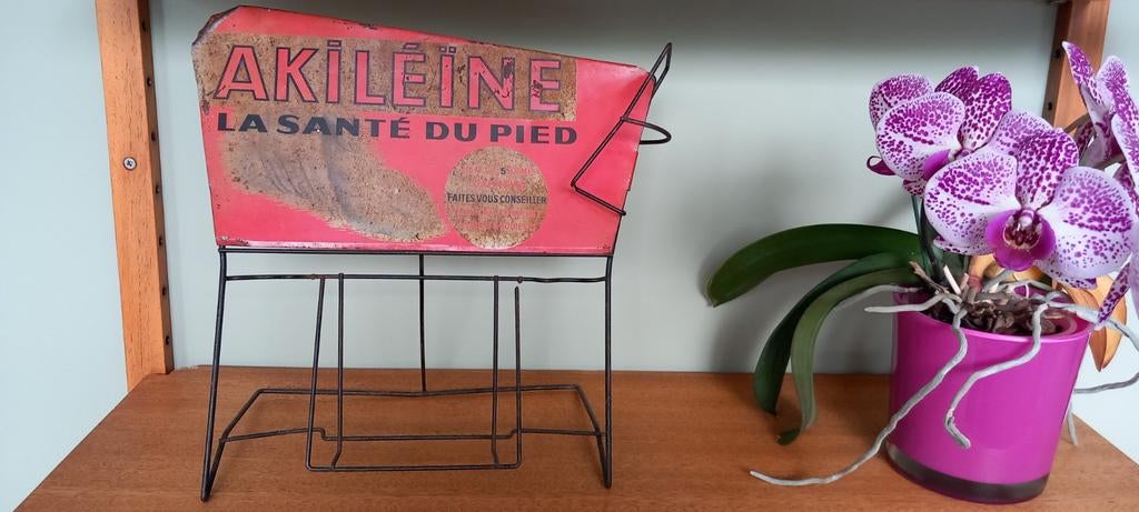 Ancien présentoir en métal Akiléine, Enlèvement ou Envoi