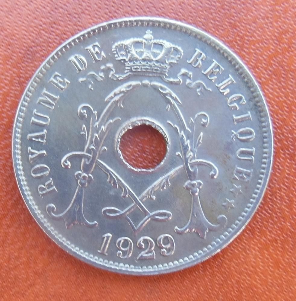 1929 25 centimes Albert 1er FR, Envoi, Métal, Monnaie en vrac