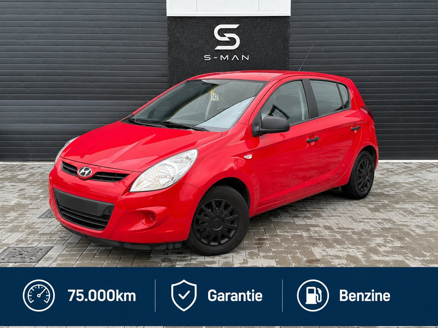 Hyundai i20 - 1.2 Benzine - Garantie 12M, Auto's, Hyundai, Bedrijf, Te koop, i20, Isofix, Benzine, Euro 5, Stadsauto, 5 deurs