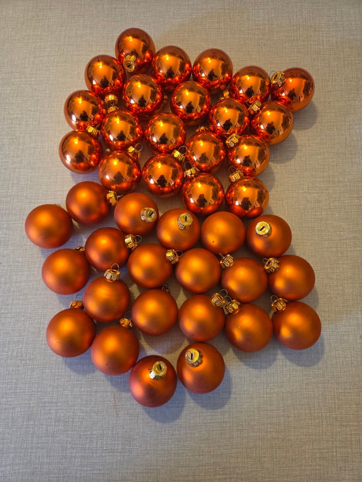 Boules de Noël en verre vintage., Divers, Enlèvement ou Envoi, Utilisé