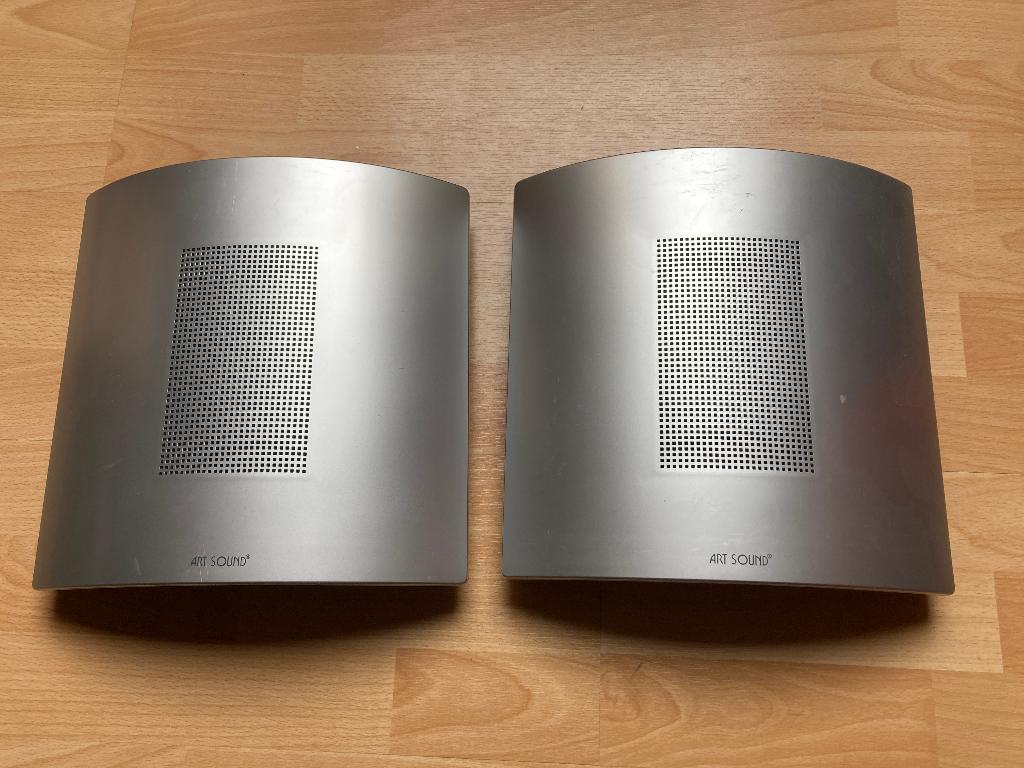 2 Luidsprekers ArtSound AS100, Zo goed als nieuw, 60 tot 120 watt, Front, Rear of Stereo speakers, Ophalen