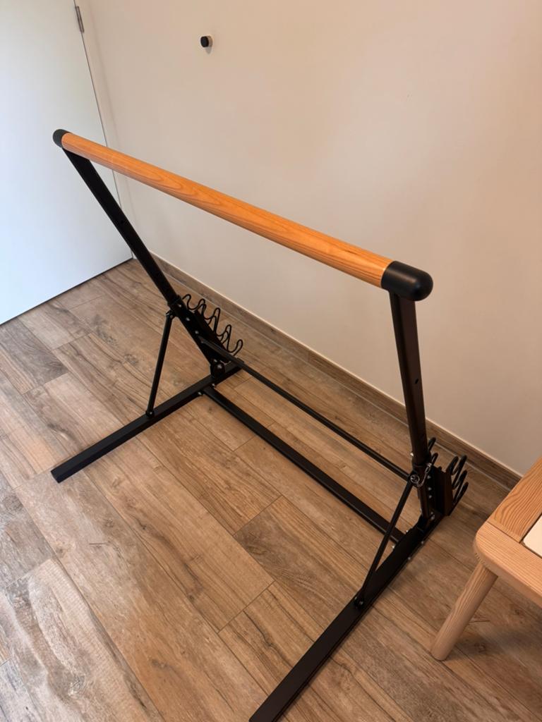 Verstelbare ballet barre / dansbarre – opvouwbaar, Sport en Fitness, Ophalen, Zo goed als nieuw