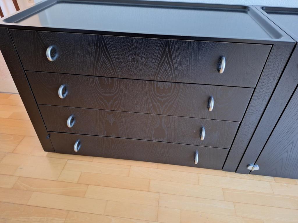 Zwarte kastjes, 3 stuks, Huis en Inrichting, Ophalen