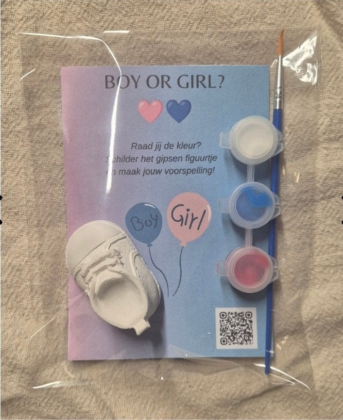 DIY Gips Gieten Set - Baby / Geboorte  Gender Reveal, Ophalen of Verzenden, Nieuw, Kraamcadeau