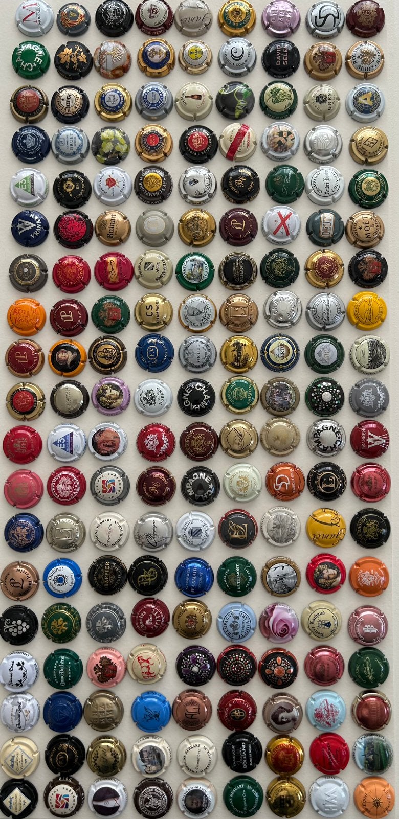 champagne capsules, Enlèvement