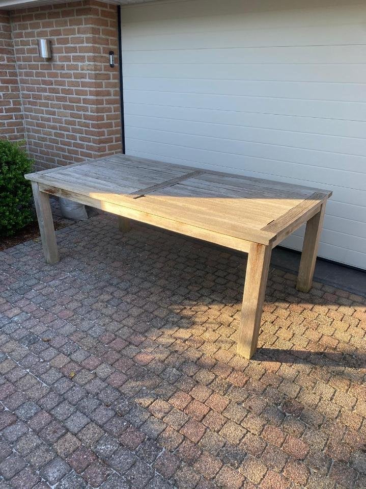 tuintafel, Ophalen, Gebruikt, Rechthoekig, Teakhout