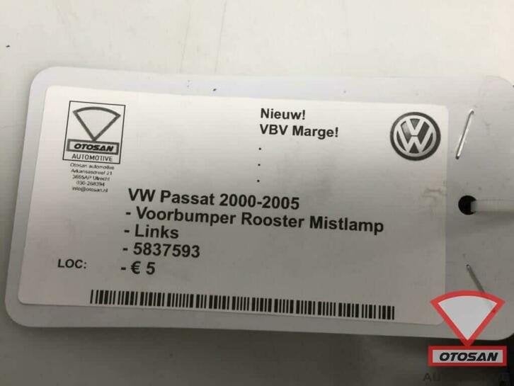vw passat 2000 2005 grille de pare chocs avant gauche nouvea, Autos : Pièces & Accessoires, Neuf, Pare-chocs, Volkswagen, Volkswagen AG