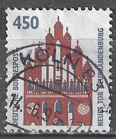 Duitsland Bundespost 1992 - Yvert 1453 - Neubrandenburg (ST), Postzegels en Munten, Verzenden, Gestempeld