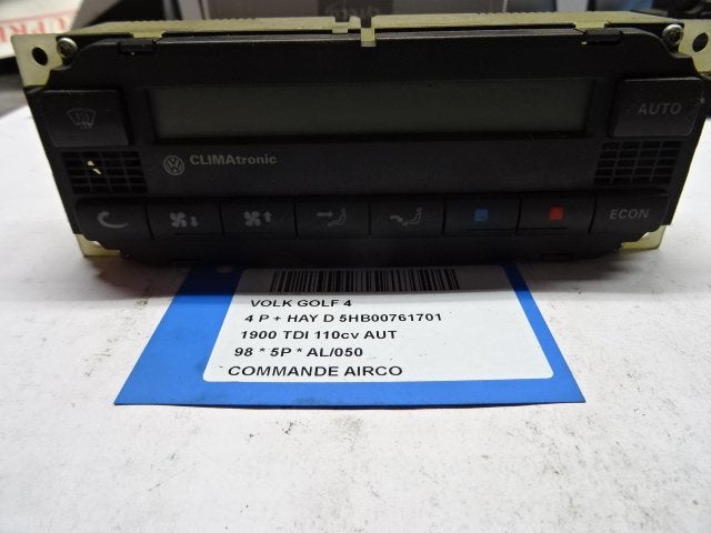 PANNEAU DE COMMANDE CLIMATISATION Volkswagen Golf IV (1J1), Volkswagen, Volkswagen AG, Utilisé, Kundenbetreuung@volkswagen.de