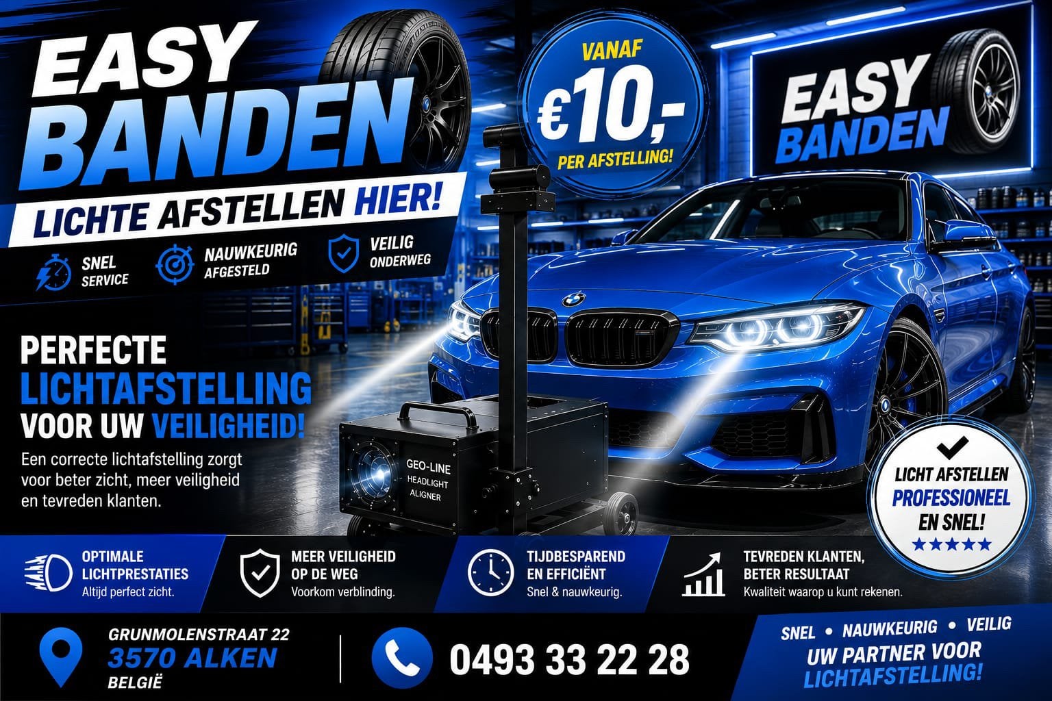 EASY BANDEN LICHTE AFSTELLEN HIER. €10, Ophalen of Verzenden