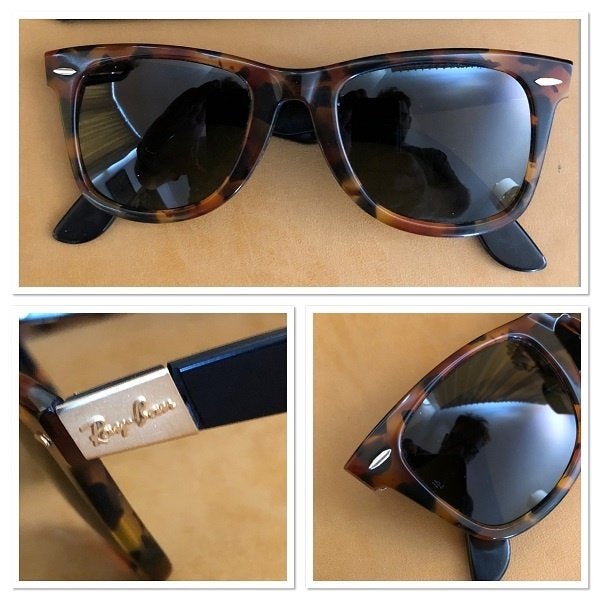 Vintage B&L Ray-ban Wayfarer Limited Edition zonnebril W5, Enlèvement ou Envoi, Brun, Utilisé, Ray-Ban