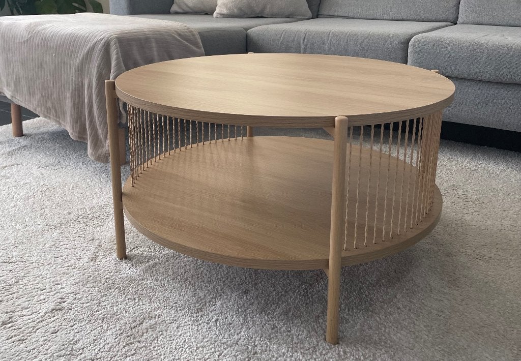 Salontafel, Maison & Meubles, Rond, 50 à 100 cm, Comme neuf, Enlèvement