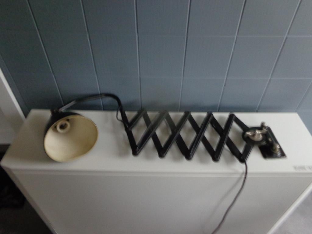 schaarlamp- bureau lamp, Ophalen