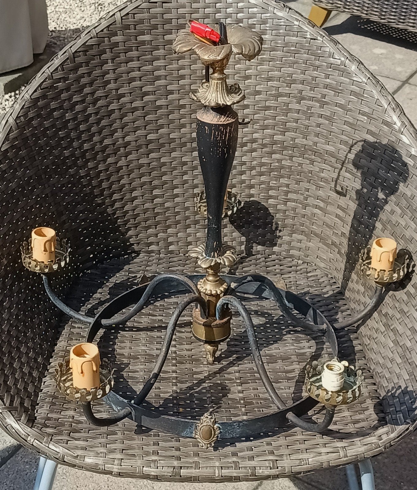 Vintage kroonluchter, Huis en Inrichting, Lampen | Kroonluchters, Ophalen