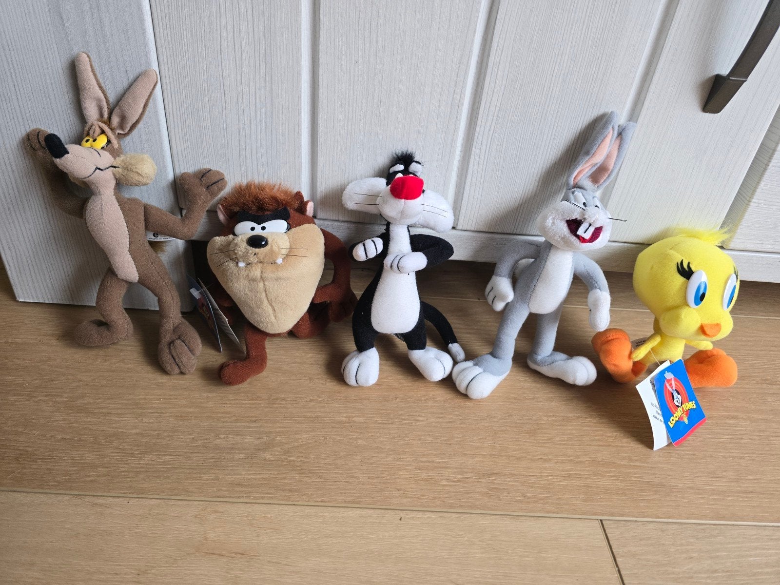 Looney Tunes 5 knuffels Equilty toys 1994, Ophalen of Verzenden