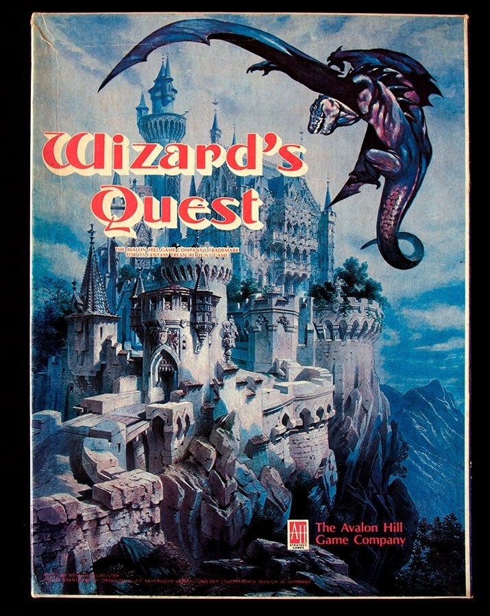 Wizard's Quest (Vintage Boardgame) Avalon Hill 1979, Ophalen of Verzenden, Zo goed als nieuw, Overige soorten, Boek of Catalogus