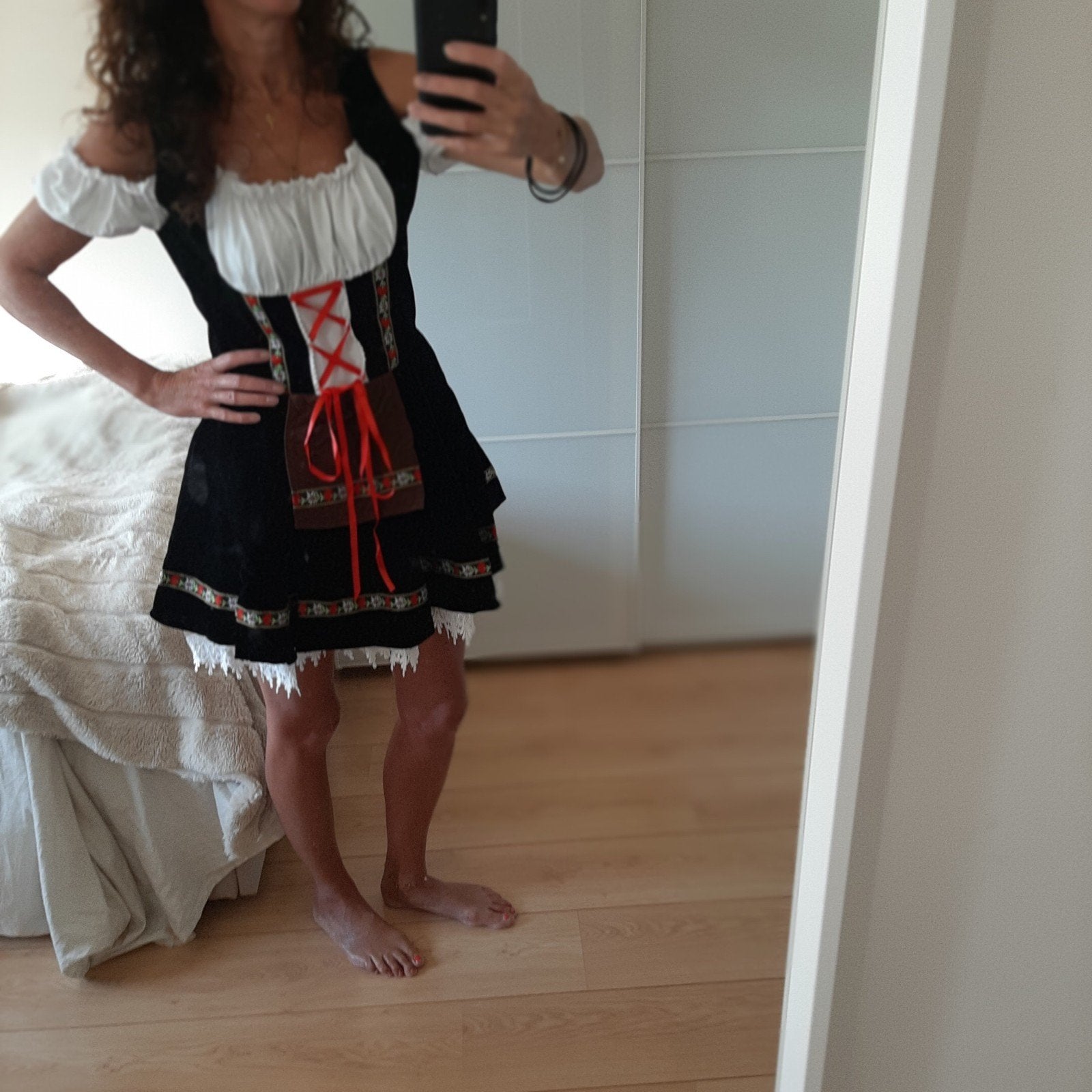 Dirndl avec chemisier taille M, Vêtements | Femmes, Enlèvement ou Envoi, Taille 36 (S)