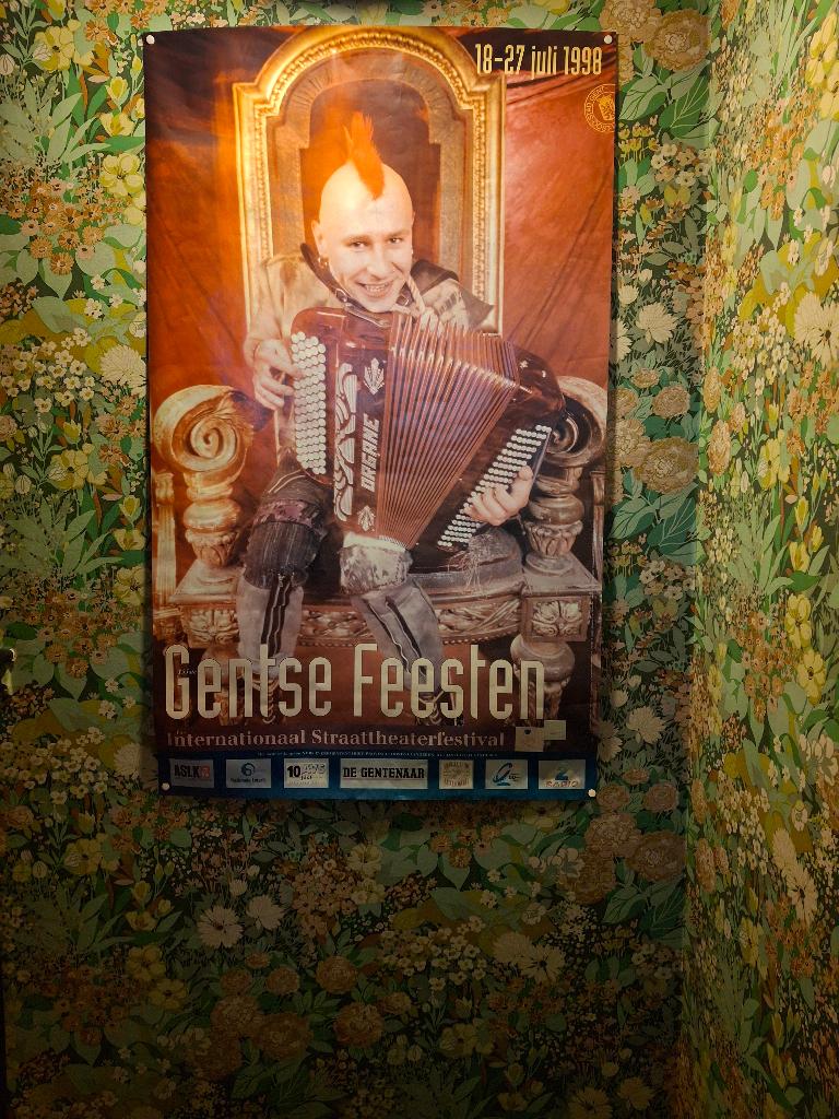 Poster Gentse Feesten 1998, Verzamelen, Posters, Ophalen, Rechthoekig Staand, Zo goed als nieuw, A1 t/m A3