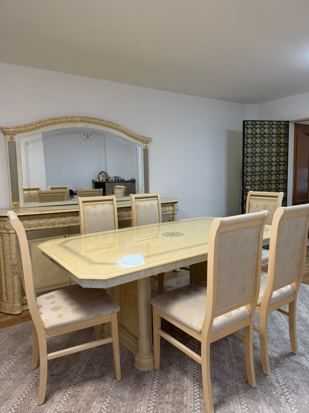 Salle à manger classique avec buffet, miroir, Maison & Meubles, Enlèvement, Utilisé