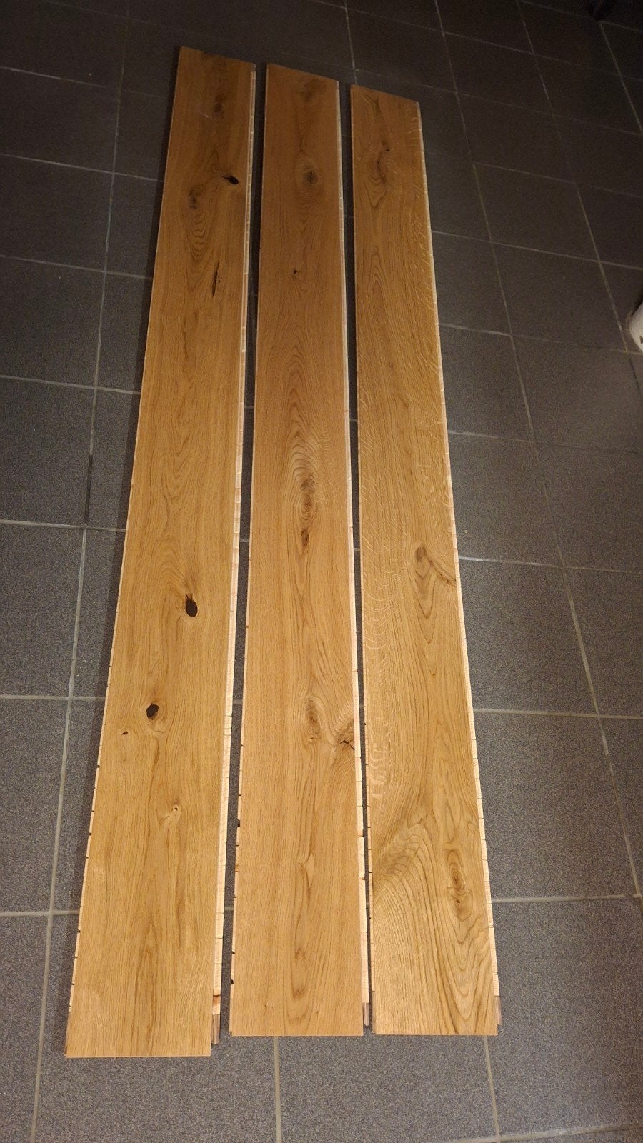 Lot eik meerlagenparket 220cmx18cmx14mm, Doe-het-zelf en Bouw, Ophalen, Minder dan 25 mm, Eiken, Nieuw