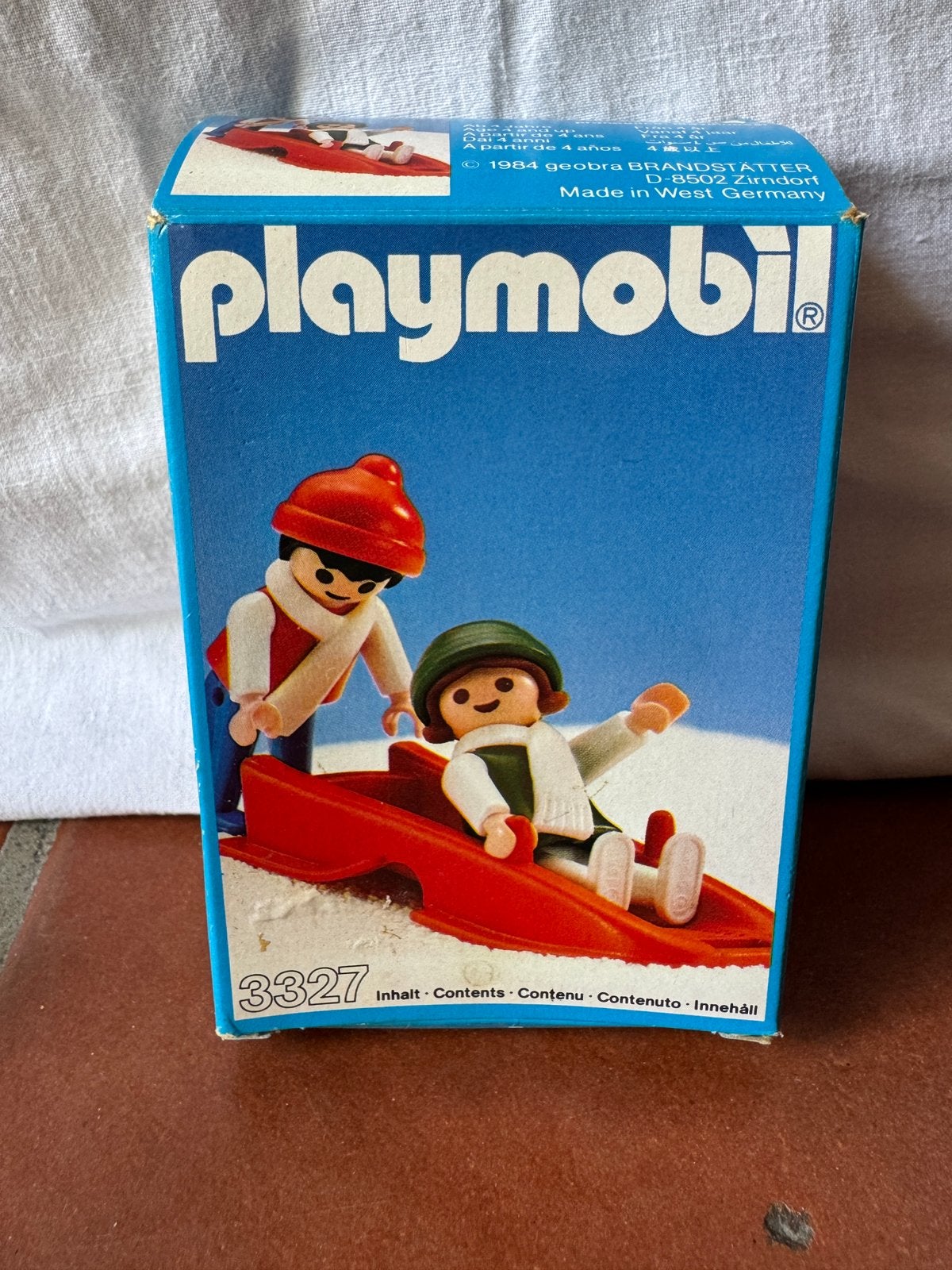 Playmobil 3327 – Kinderen met Slee + Doos (1984), Ophalen, Gebruikt, Losse onderdelen, City action
