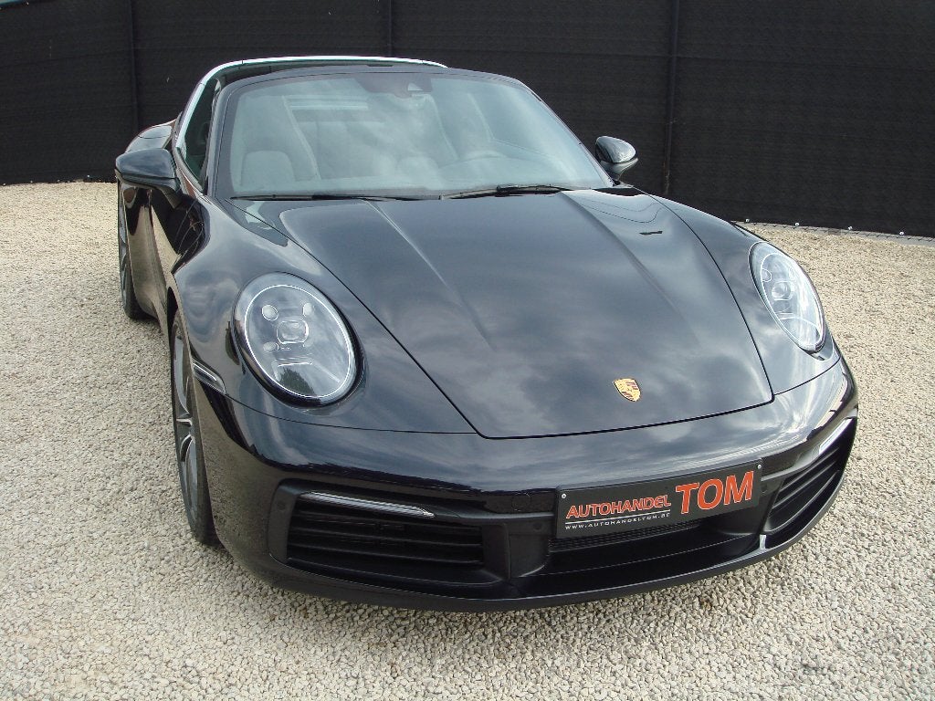 PORSCHE 992 TARGA 4 * BOSE * SPORTUITLAAT * 21' CLASSIC *, Auto's, Porsche, Automaat, Cabriolet, Zwart, Leder