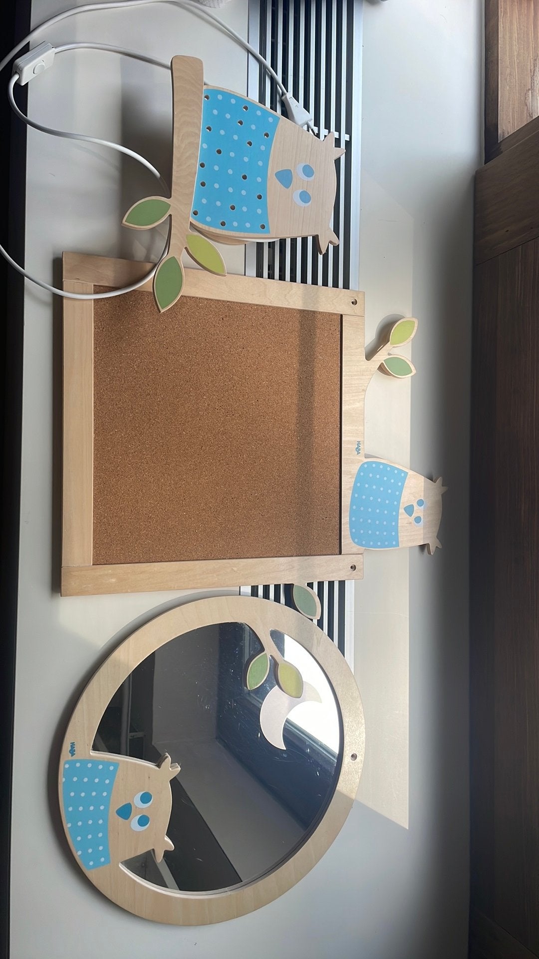 Décoration de chambre d'enfant HABA Waldeule en 3 pièces., Enlèvement, Comme neuf, Autres marques, Décoration murale