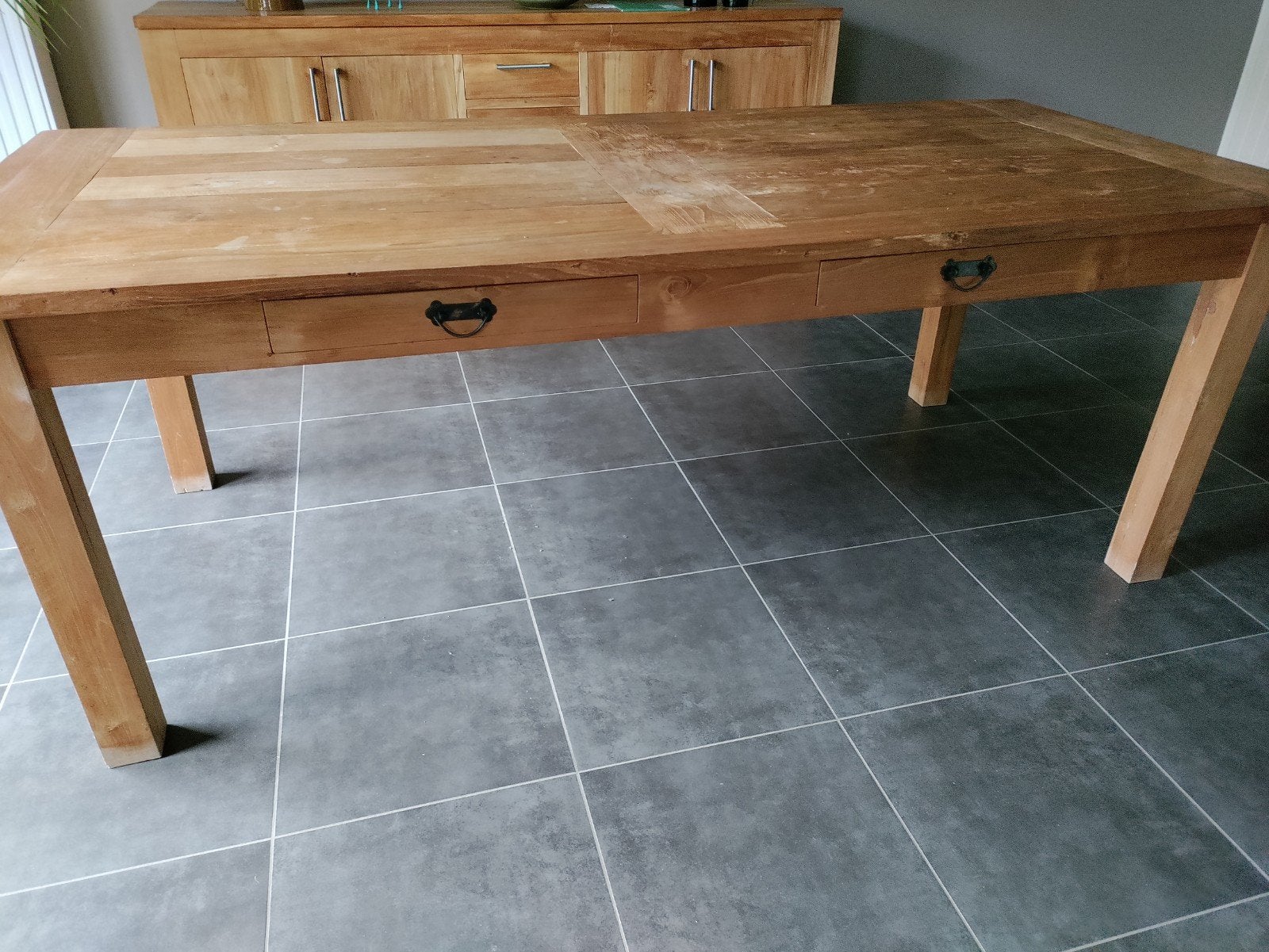 Tafel teakhout, Huis en Inrichting, Ophalen, Teakhout