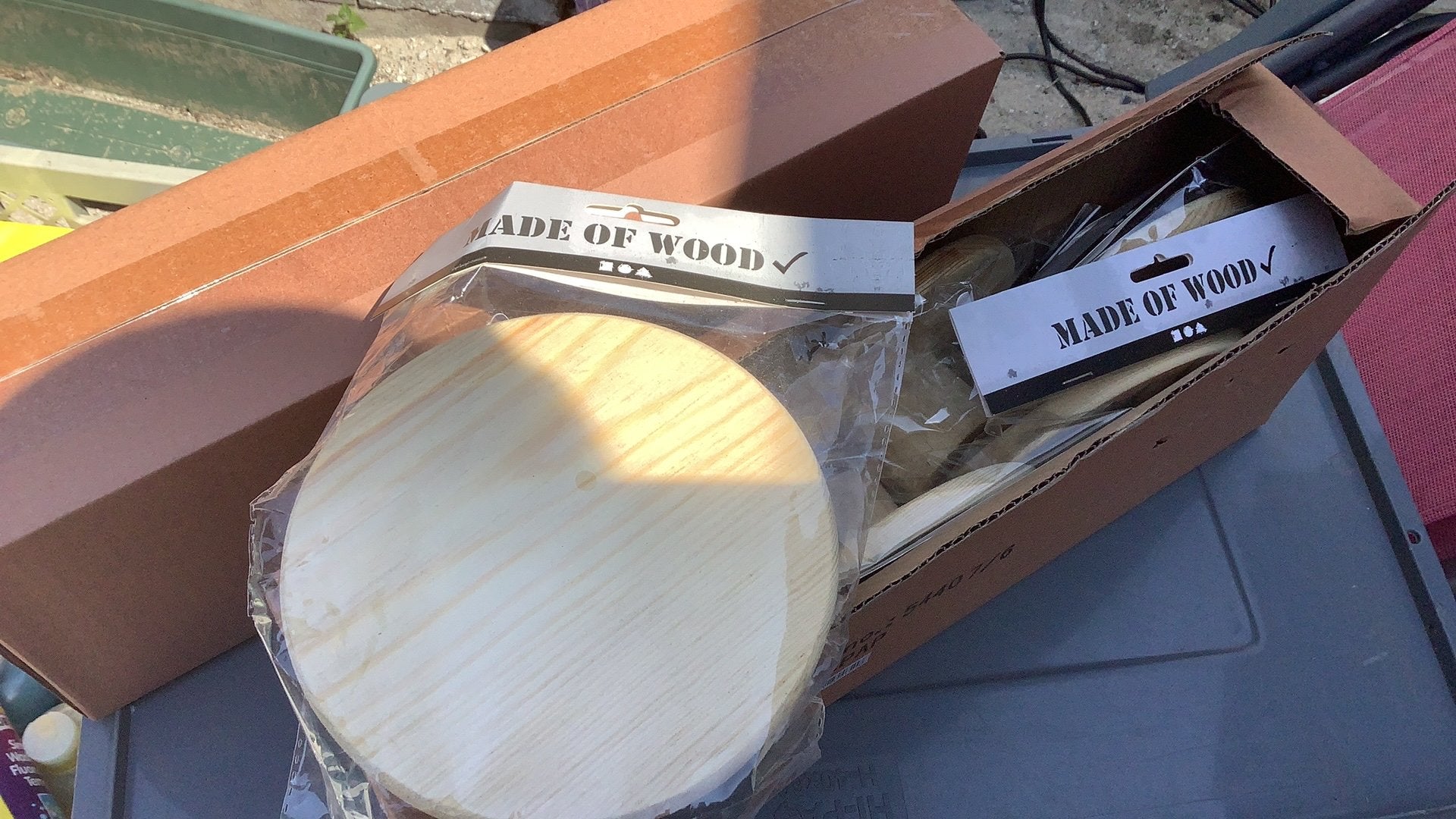 Houten bord 15cm om op te hangen, Ophalen of Verzenden, Zo goed als nieuw