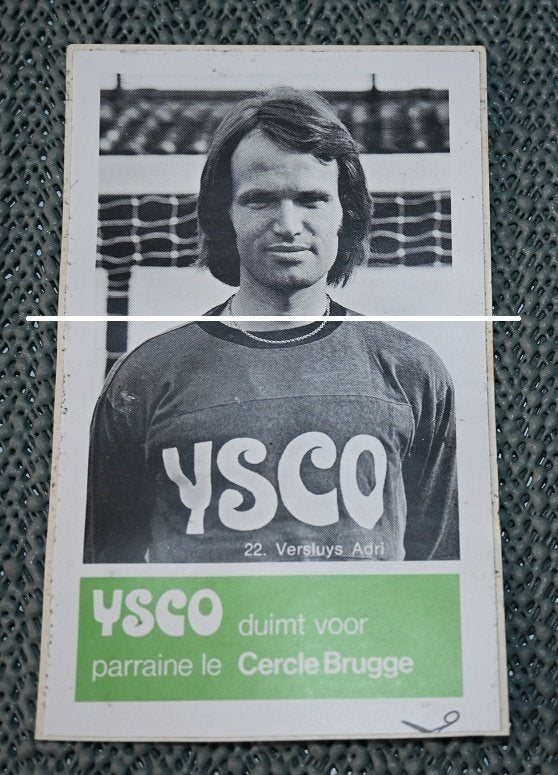 Cercle Brugge / Ysco / 22 Versluys Adri / sticker, Verzamelen, Verzenden, Gebruikt, Poster, Plaatje of Sticker