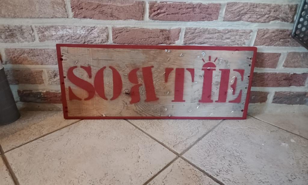 Panneau sortie. Décoration., Ophalen