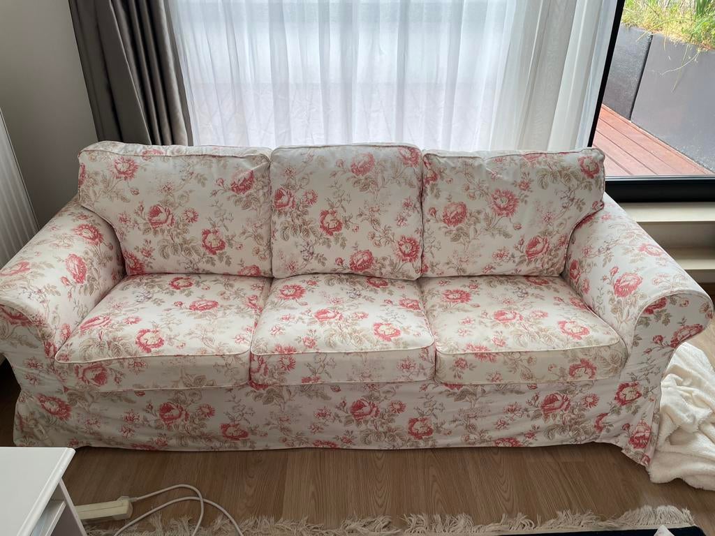 Canapé coloré et confortable, Ophalen, Gebruikt, Driepersoons, 75 tot 100 cm