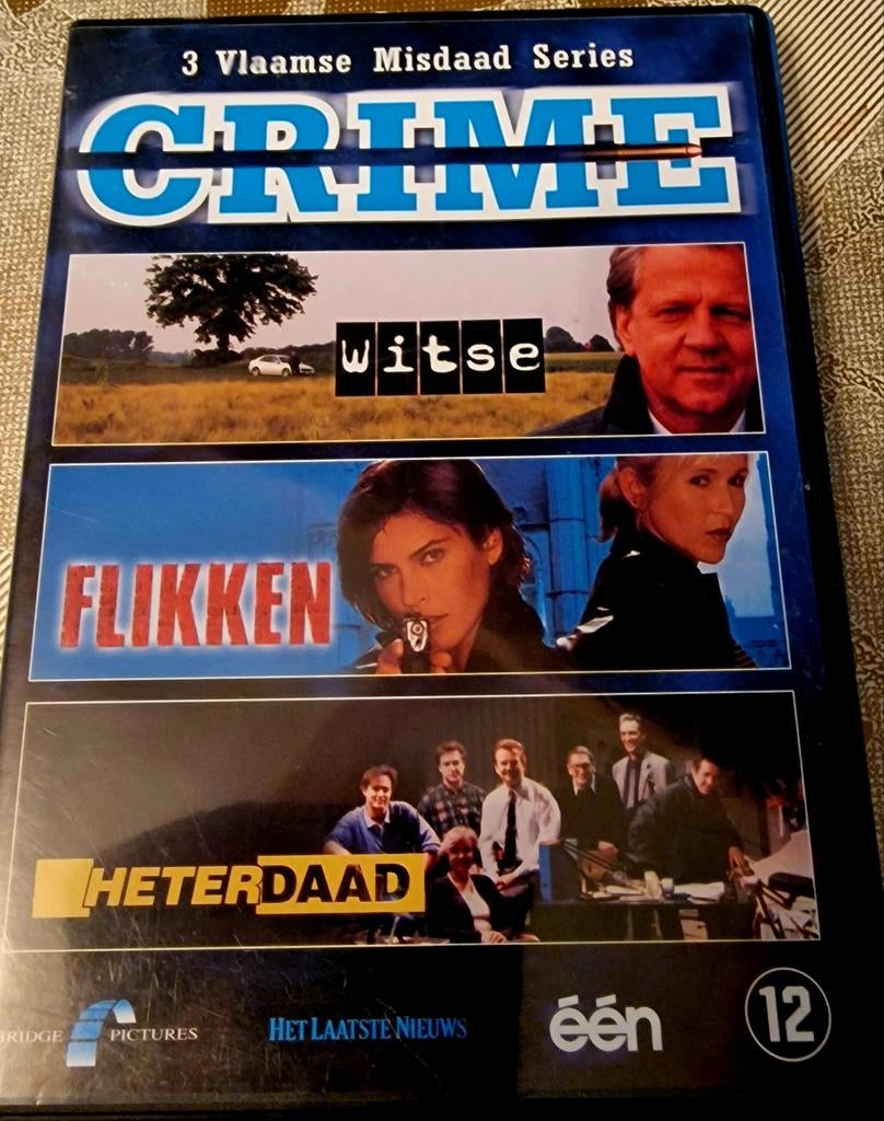 Crime  3 Vlaamse misdaadseries, Vanaf 12 jaar, Ophalen, Zo goed als nieuw, Thrillers en Misdaad