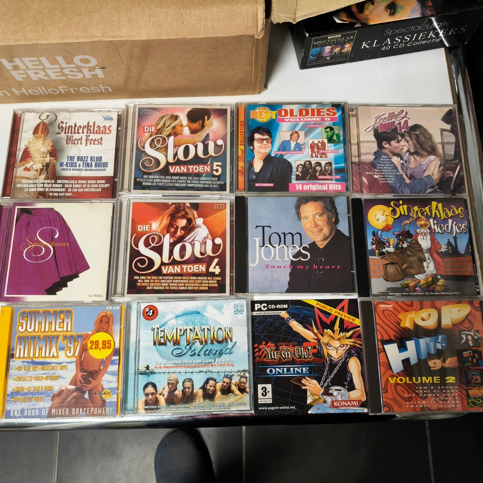 verschillende cd's en verzamel albums, Ophalen
