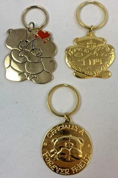 Hallmark Forever Friends Beer Sleutelhanger Set 3 Stuks Goud, Verzamelen, Verzenden, Zo goed als nieuw