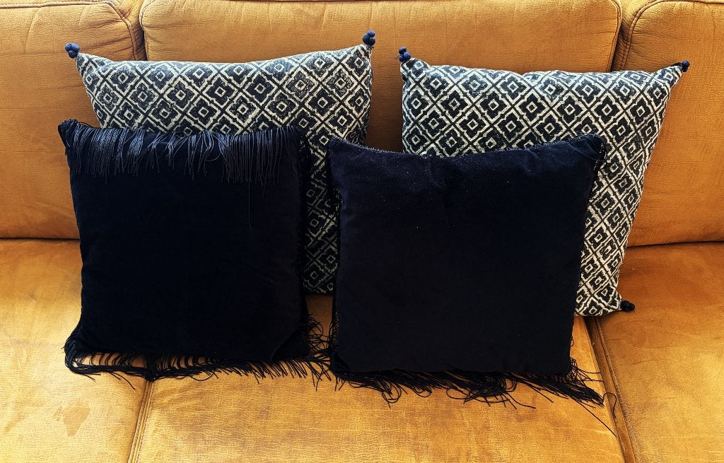 Set van 4 stijlvolle sierkussens, Coussin décoratif, Enlèvement ou Envoi, Autres couleurs, Autres marques