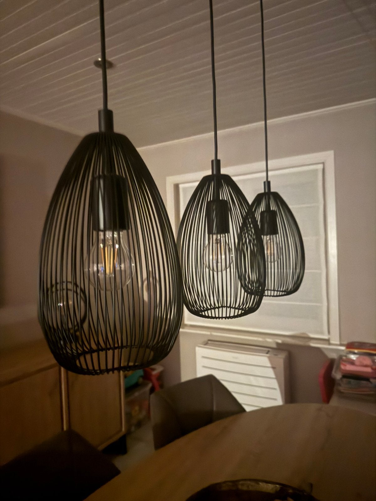 Hanglampen , plafond, Ophalen, Zo goed als nieuw, Metaal