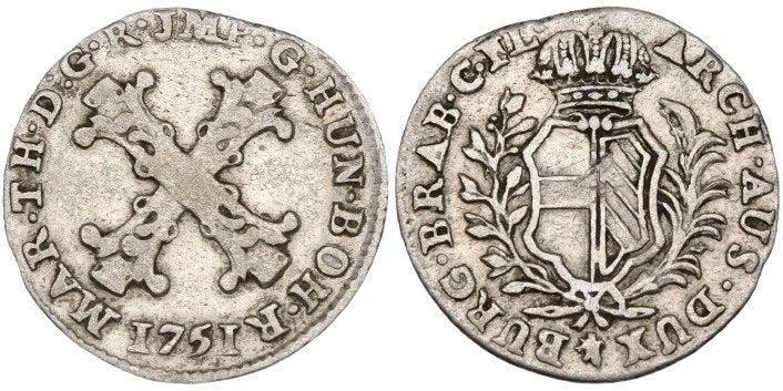 Oostenrijkse Nederlanden - Maria Theresia 10 Liards/Oorden, Envoi, Belgique, Monnaie en vrac