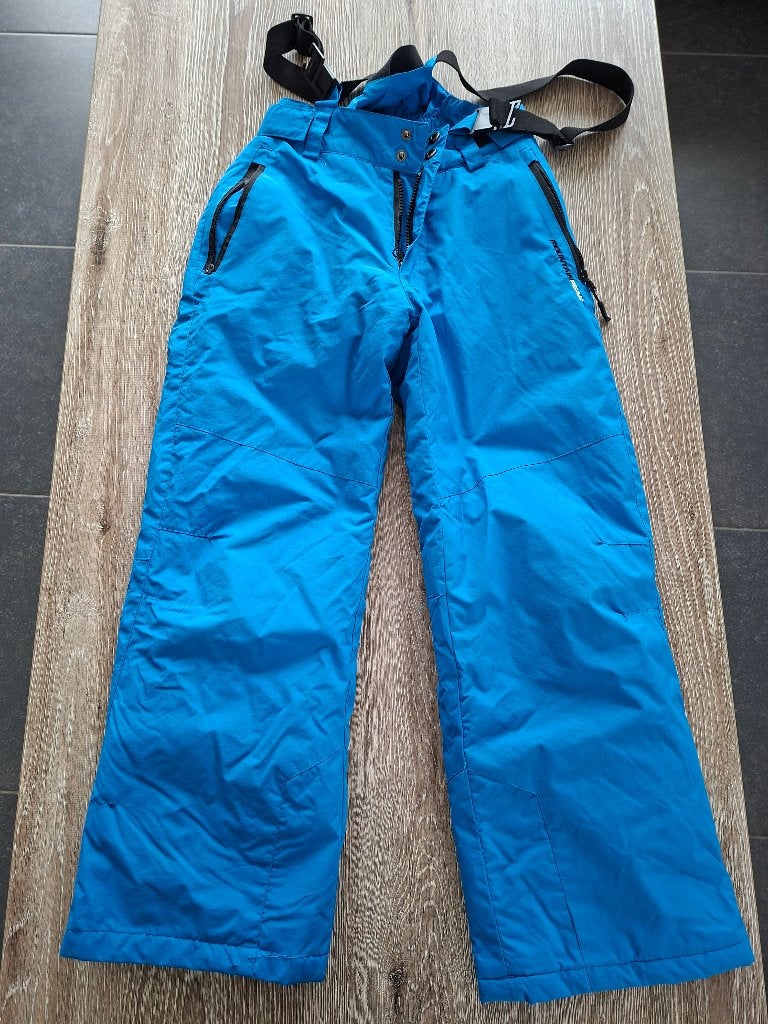 Blauwe ski broek Mountain Peak (maat 140), Overige merken, Ophalen of Verzenden, Zo goed als nieuw, Kleding