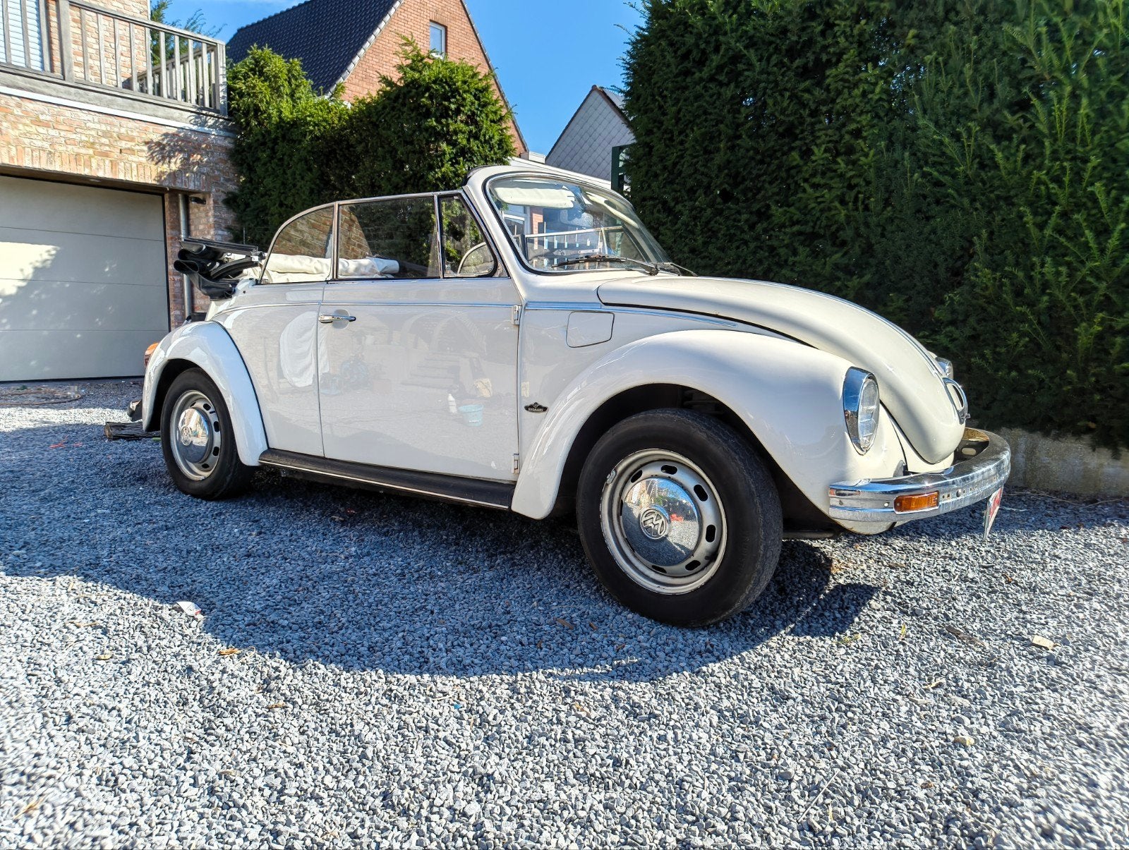 Volkswagen 1303 S cabrio Karmann, Autos, 50 kW, Beige, Particulier, Cuir synthéthique