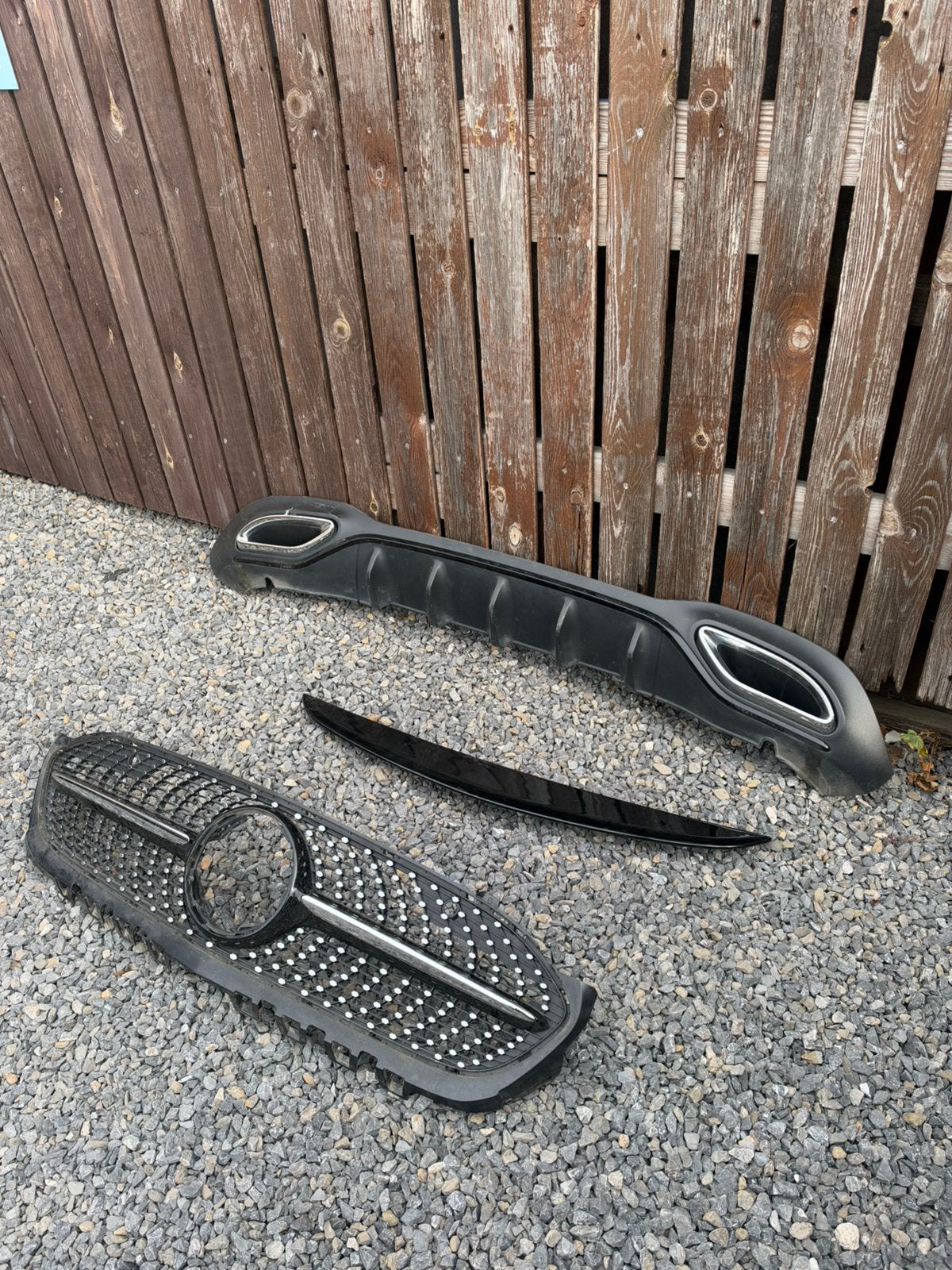 Originele onderdelen A W177 AMG Line 2019 -Grille + diffuser, Ophalen, Gebruikt, Mercedes-Benz, Bumper
