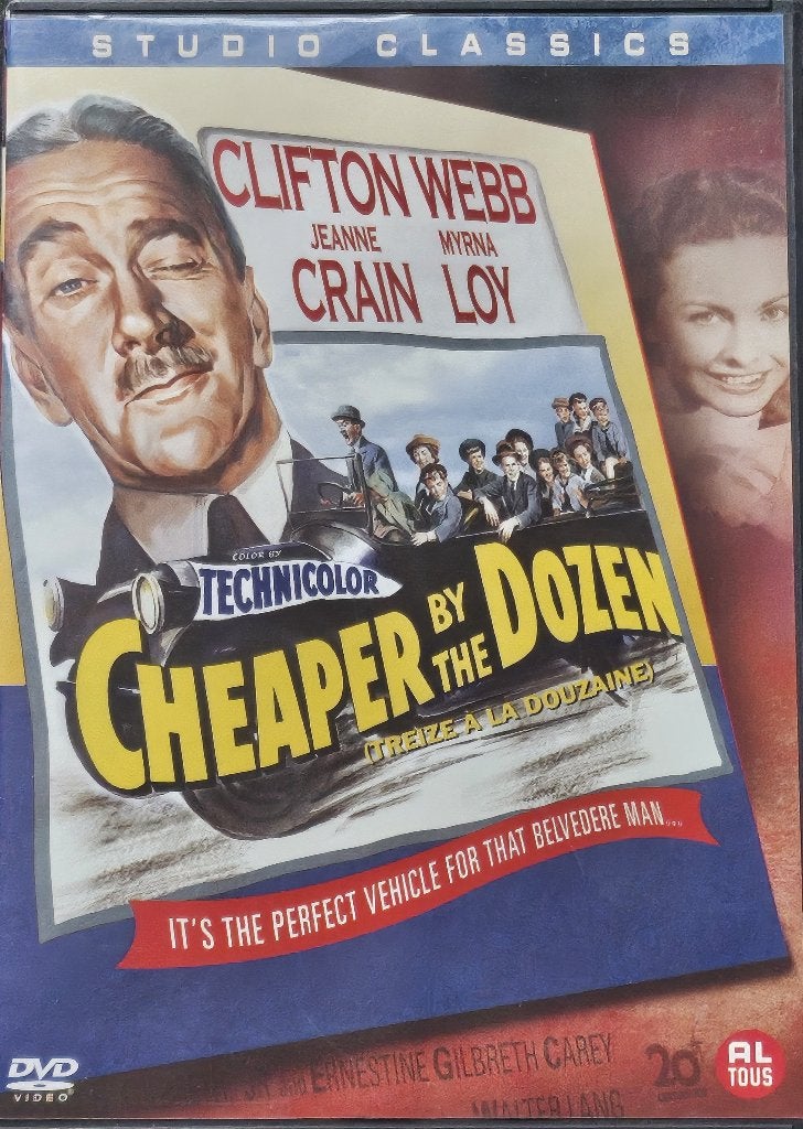 Cheaper by the Dozen (1950), CD & DVD, DVD | Classiques, Comédie, Français, Comme neuf, Français